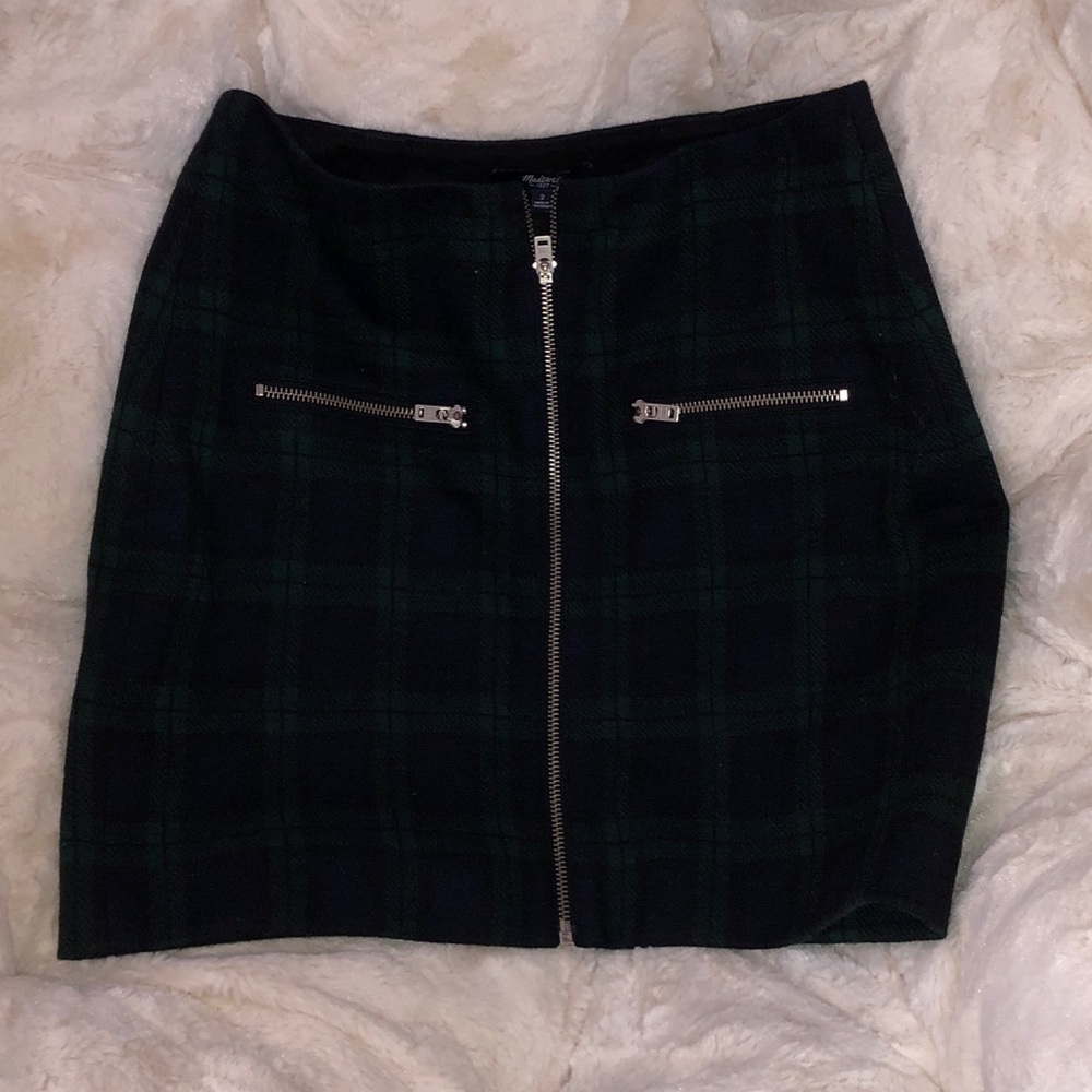 Madewell plaid pencil skirt